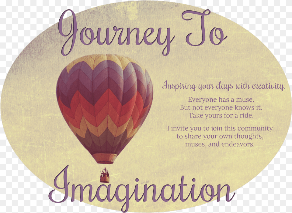 Journey To Imagination Hot Air Balloon, Aircraft, Transportation, Vehicle Png Image