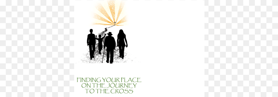 Journey To The Cross Listening To Jesus Silhouette, Advertisement, Poster, Person, People Free Transparent Png