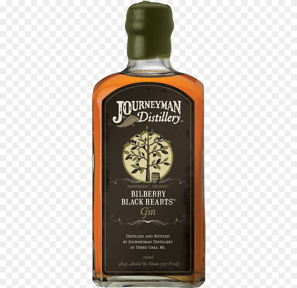 Journeyman Bilberry Black Hearts Barrel Aged Gin 90 Lp0021 Journeyman Not A King Rye Whiskey, Alcohol, Beverage, Liquor, Whisky Free Png Download