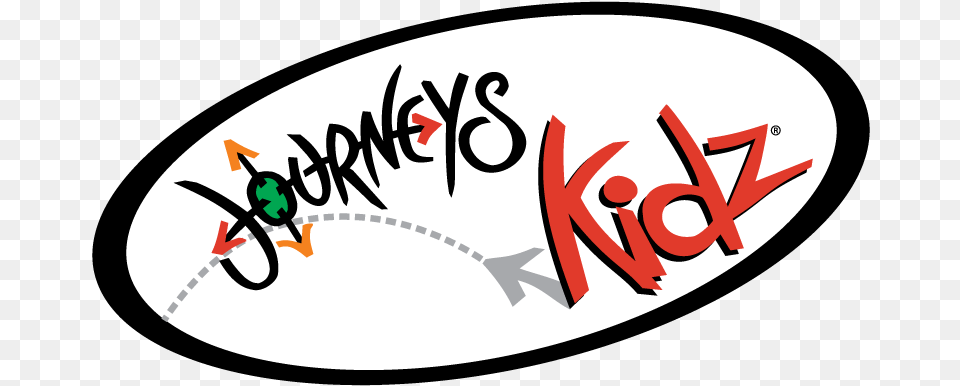 Journeys Kidz Logo, Oval, Text, Handwriting, Calligraphy Free Png Download