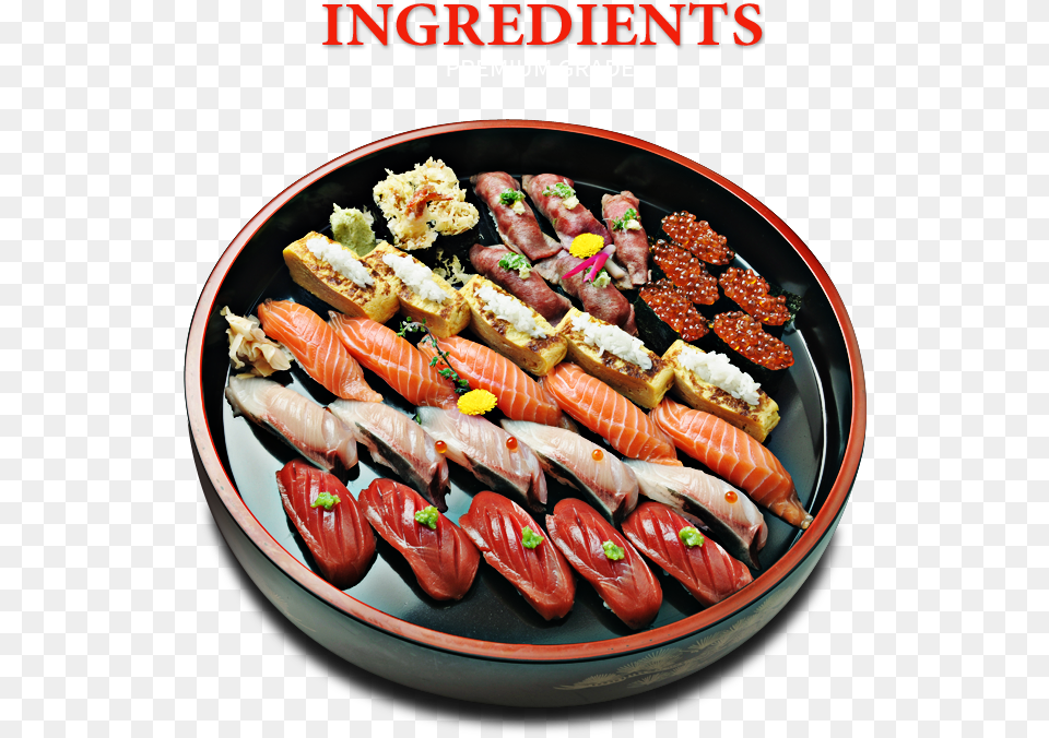 Joushitsu Sushi Dish, Food, Lunch, Meal, Platter Png