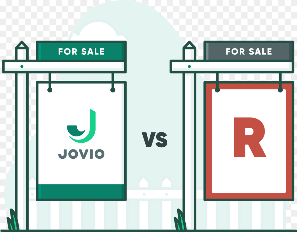 Jovio For Sale Sign Next To Redfin For Sale Sign With Sign, Bus Stop, Outdoors, Architecture, Building Free Transparent Png