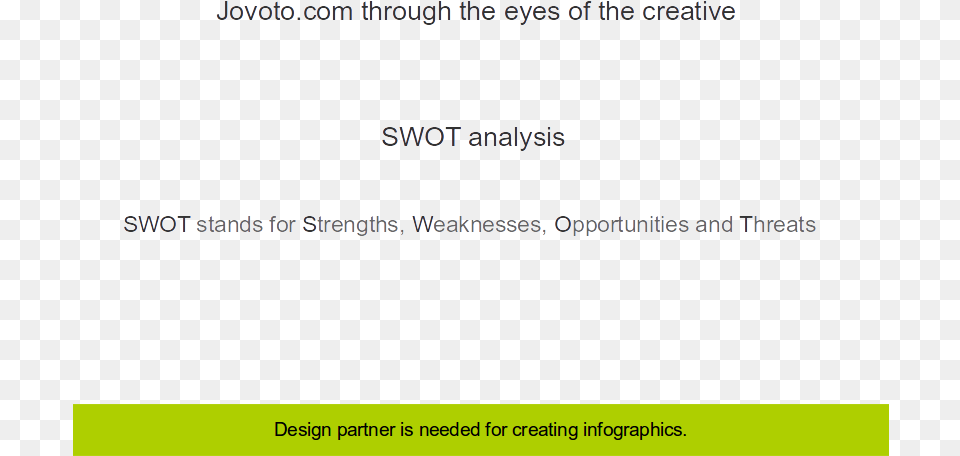 Jovoto Swot Analysis Analysis, Text, Page, Advertisement Png