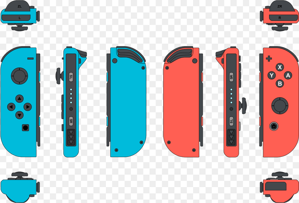 Joy Con Nintendo Switch Joy Con Size, Electronics, Mobile Phone, Phone Free Png