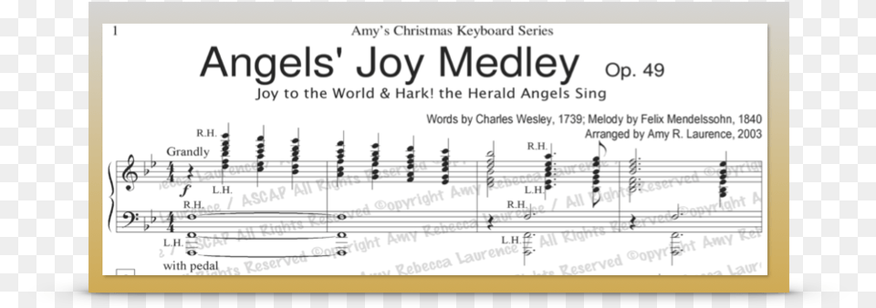Joy Medley Piano Solo Sheet Music, Sheet Music Free Png Download