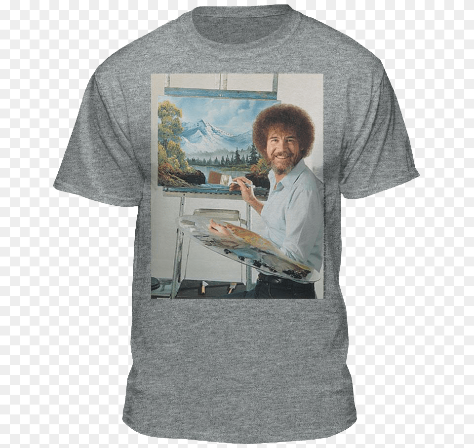 Joy Of Painting Bob Ross T Shirt Bob Ross Its Your World, T-shirt, Clothing, Person, Man Free Png Download