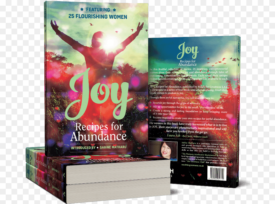 Joy Recipes For Abundance Book, Advertisement, Poster, Person Png