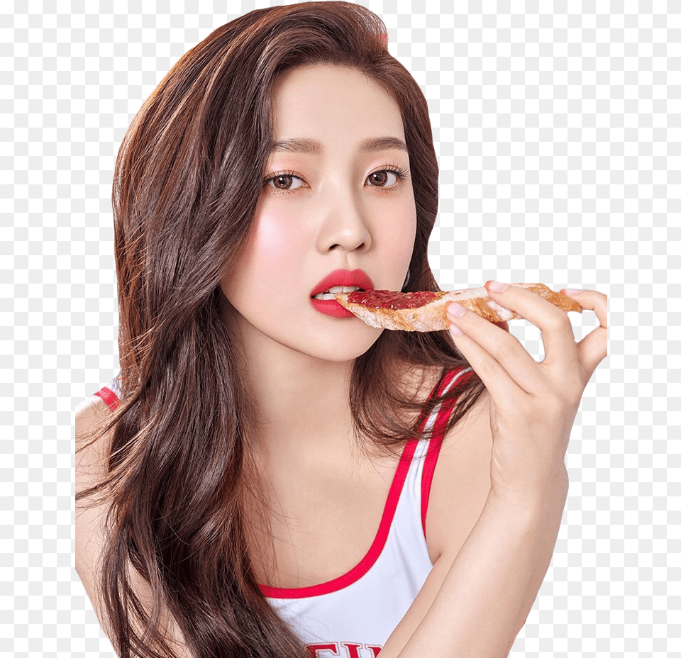 Joy Red Velvet And Kpop Image Red Velvet Joy Makeup, Food, Person, Eating, Face Free Png