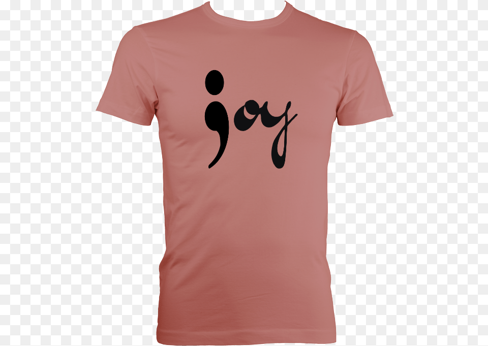 Joy Semicolon Men39s Fitted T Shirt Active Shirt, Clothing, T-shirt Free Transparent Png