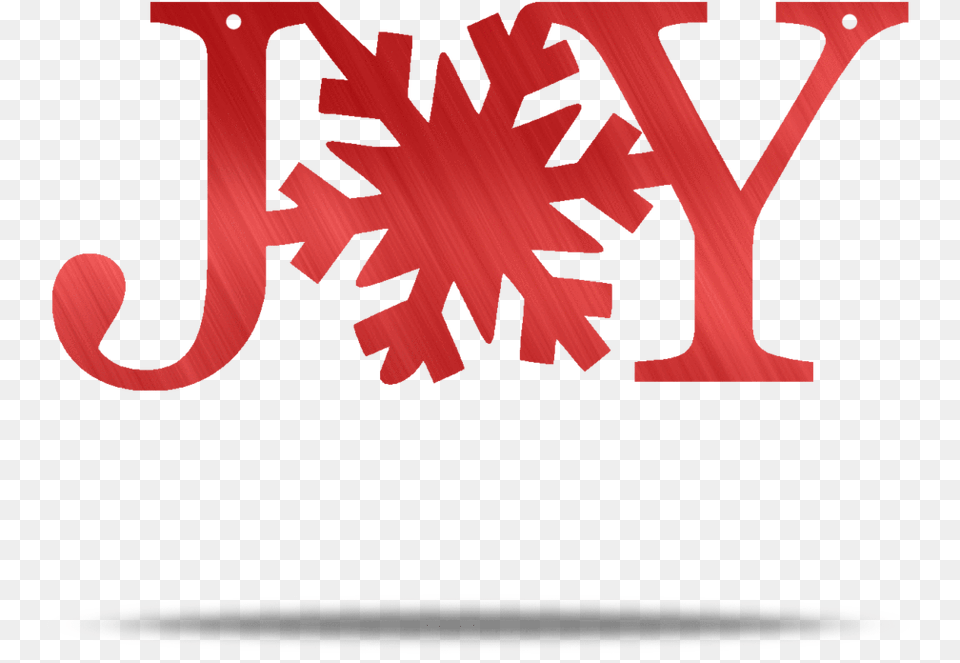Joy Snowflake Metal Wall Sign Graphic Design, Art, Graphics, Leaf, Plant Free Png Download