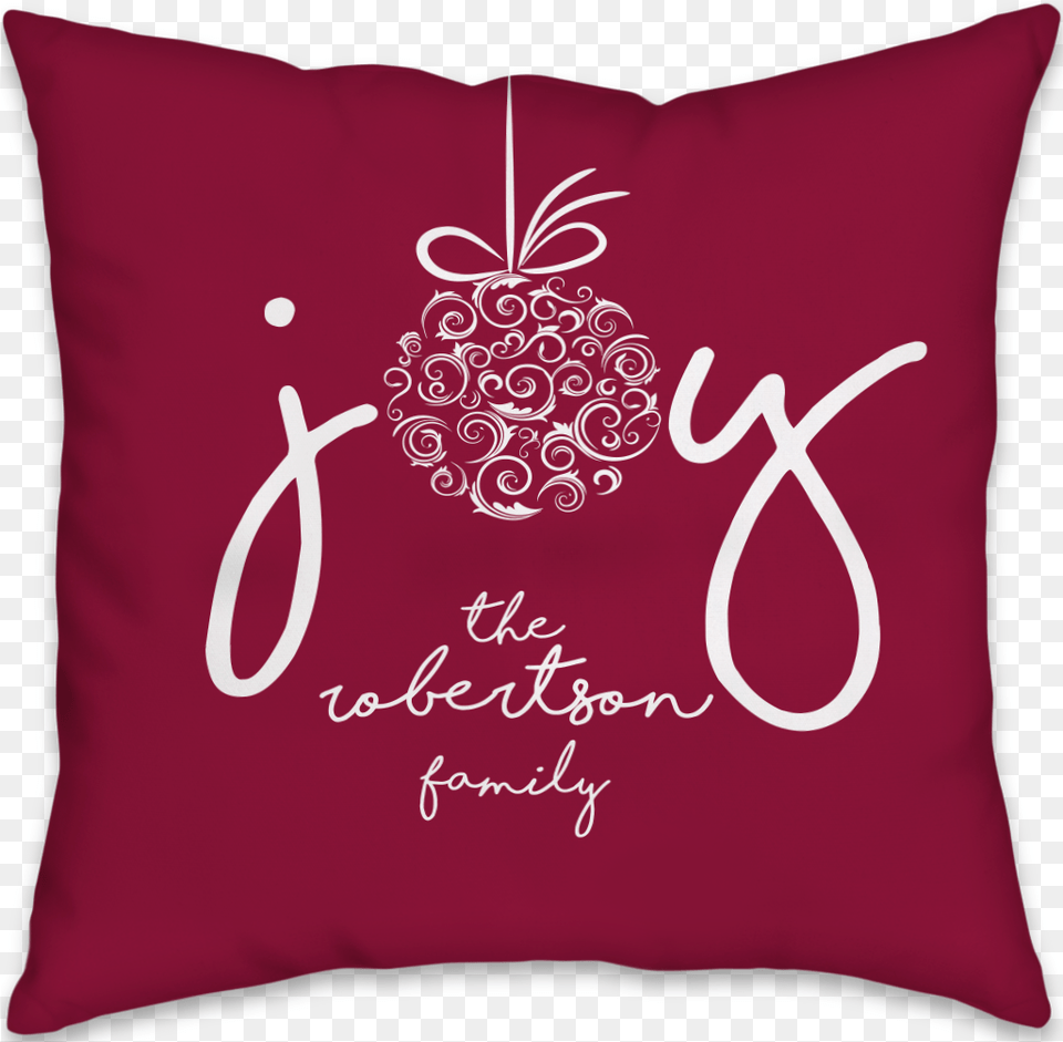 Joy To The World Cushion, Home Decor, Pillow Png