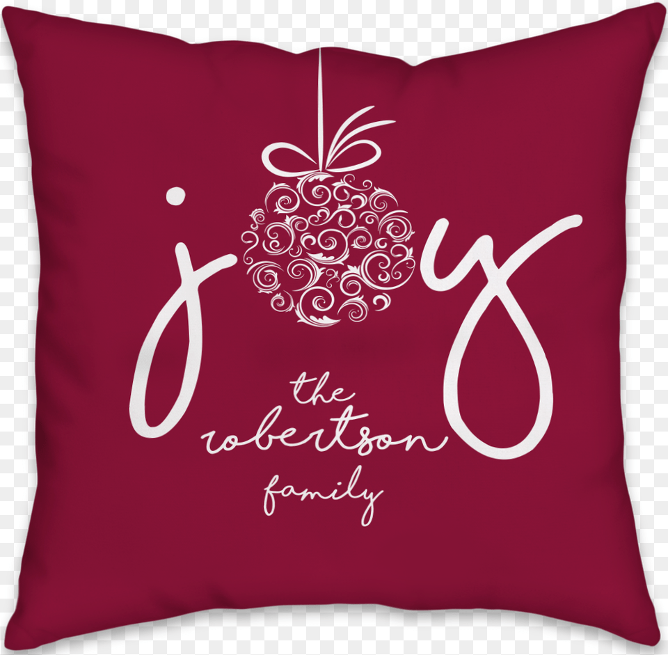 Joy To The World Merry Christmas Nice Holidays Greetings Silhouette, Cushion, Home Decor, Pillow Free Transparent Png