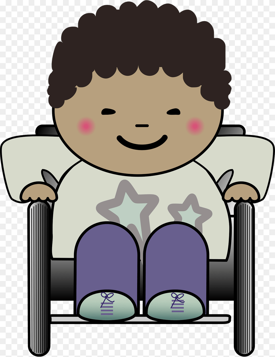Joyful Boy In Wheelchair Clipart, Chair, Furniture, Person, Reading Free Transparent Png