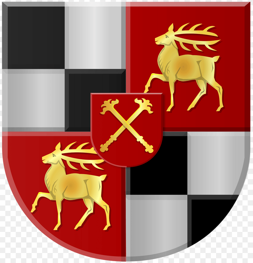 Jozef Frans Ernst Van Hohenzollern Sigmaringen Wapen Clipart, Armor, Shield, Animal, Horse Free Png Download