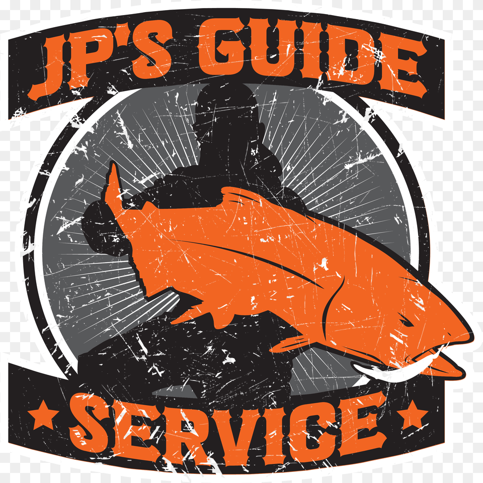 Jp Guide Service Logo Outlined Grunge Transparent Grunge, Sea Life, Fish, Animal, Advertisement Png