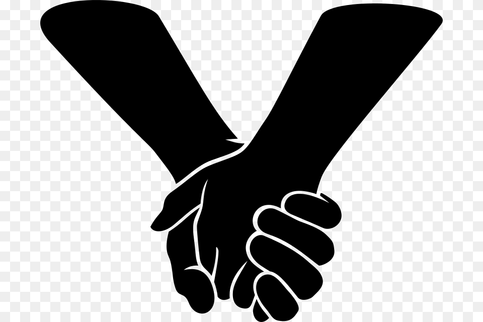 Jpg Black And White Library Hands Svg Holding Holding Hands Clipart Black And White, Gray Free Transparent Png