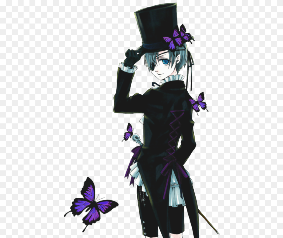 Jpg Black And White Stock Phantomhive Black Butler Black Butler Ciel X Oc, Book, Comics, Publication, Adult Free Png