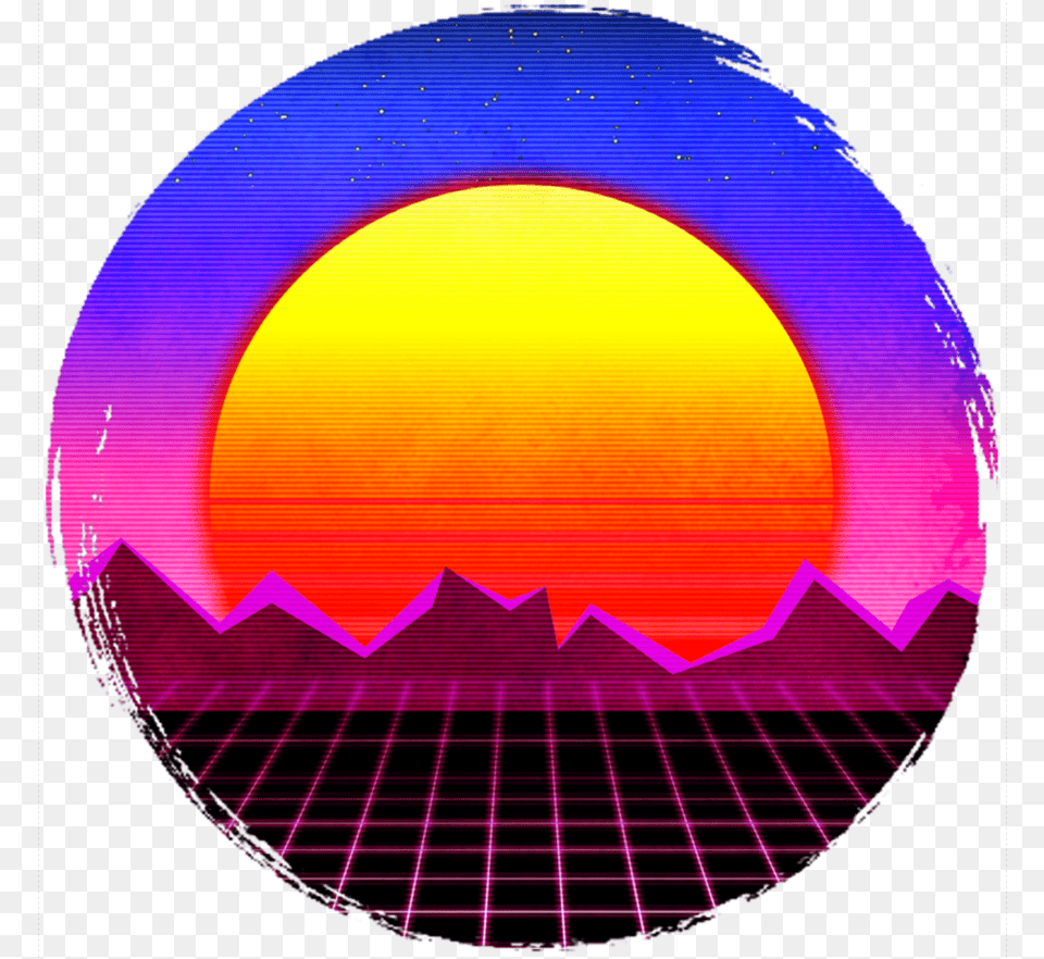 Jpg Download 80s Vector Retro 80s, Sphere, Nature, Outdoors, Purple Png Image