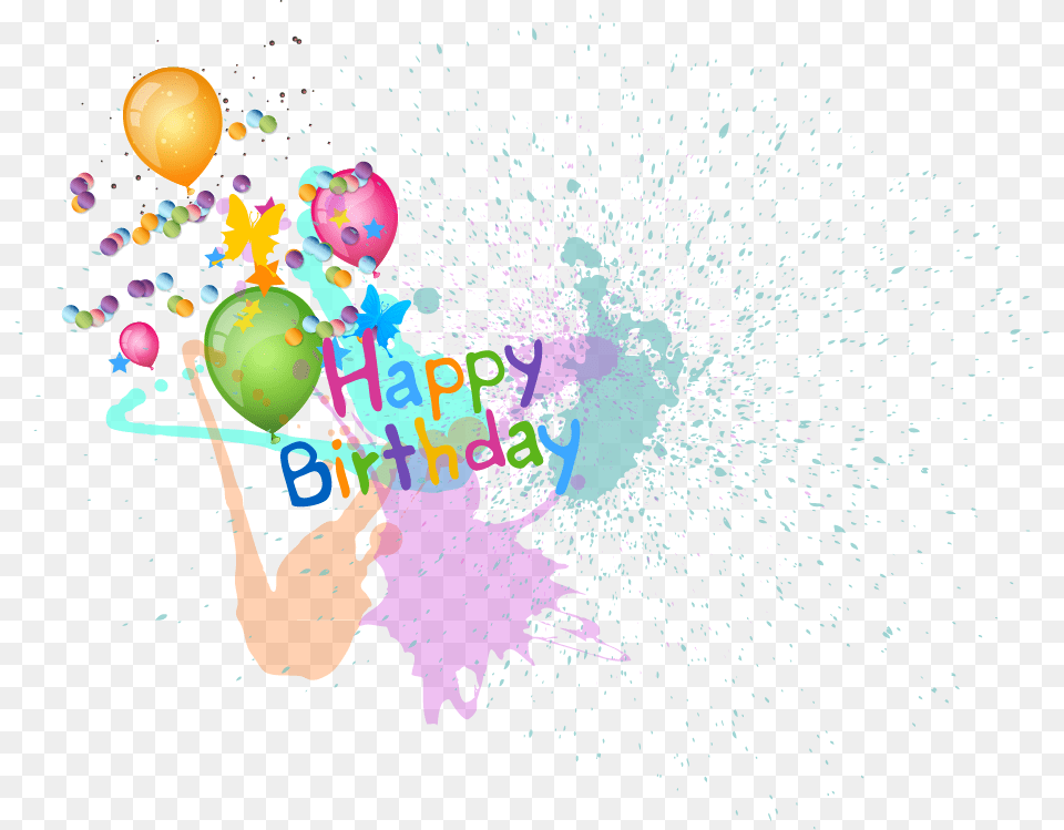Jpg Happy Birthday Balloons Material Transprent Happy Birthday Vector, Art, Graphics, Balloon, Paper Free Png Download