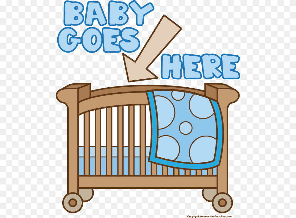 Jpg Freeuse Baby Shower Click To Save Image Baby Crib Cartoon, Furniture, Infant Bed Free Png Download