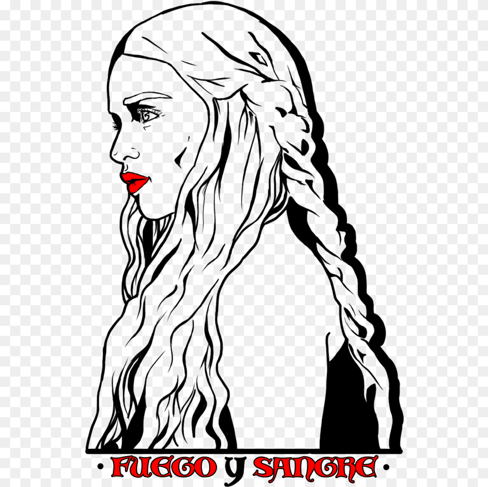 Jpg Freeuse Library Daenerys Drawing Line Daenerys Targaryen Free Png Download