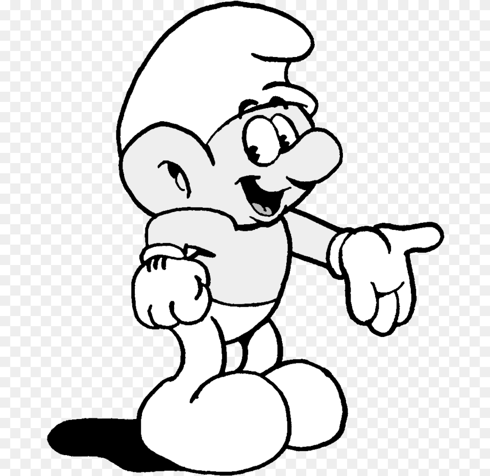 Jpg Freeuse Smurf In Early S Fleischer Art Style Smurf Black And White, Baby, Person, Cartoon, Head Free Transparent Png