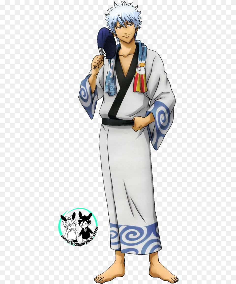 Jpg Freeuse Stock Render Sakata Gintoki By Crownprince Gintoki Sakata Render, Robe, Publication, Gown, Formal Wear Png Image