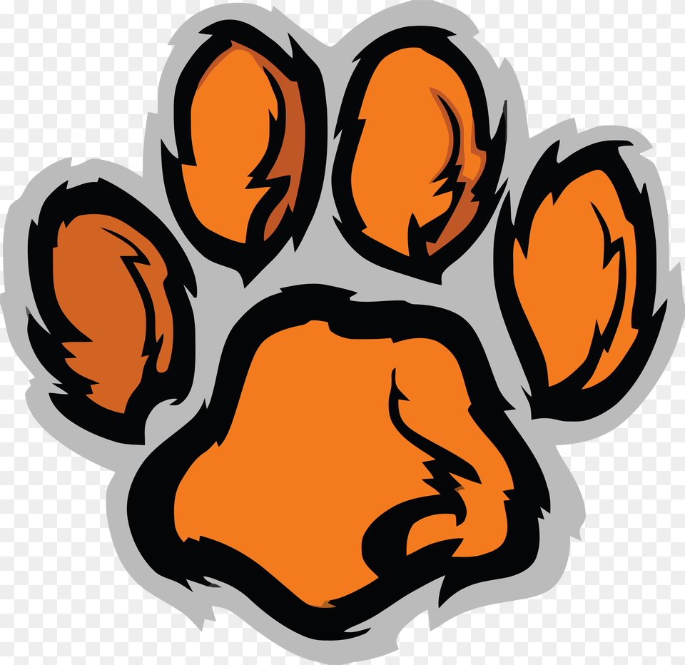 Jpg Freeuse Tiger Paw Clemson University Tiger Paw Print Clipart, Electronics, Hardware, Baby, Person Free Transparent Png