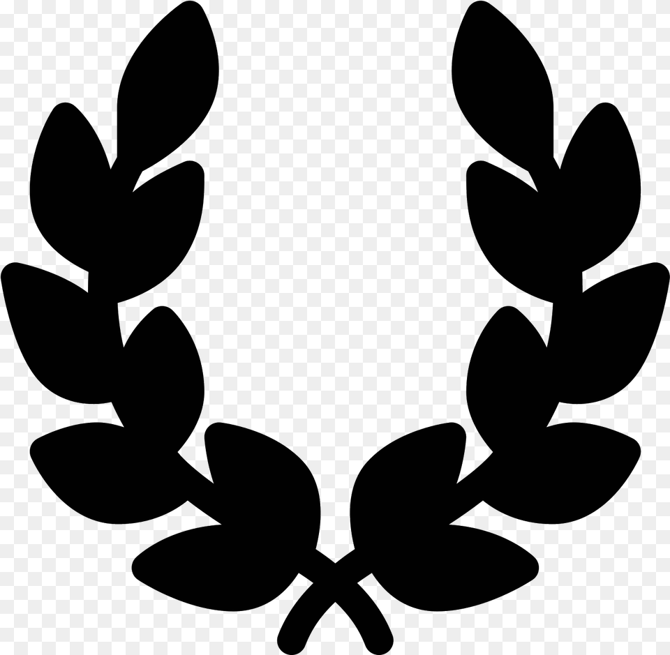 Jpg Library Laurel Wreath Filled Icon Download Laurel Wreath, Gray Free Transparent Png