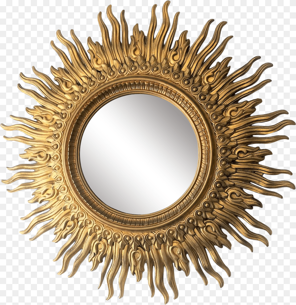 Jpg Library Library Mirror Clipart Vintage Sun Shaped Mirror Black, Photography, Bronze, Chandelier, Lamp Png Image