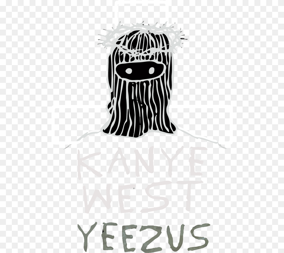 Jpg Library Stock West Yeezus Filter Phantomforsnapchat Illustration, Person, Stencil, Symbol, Text Free Transparent Png