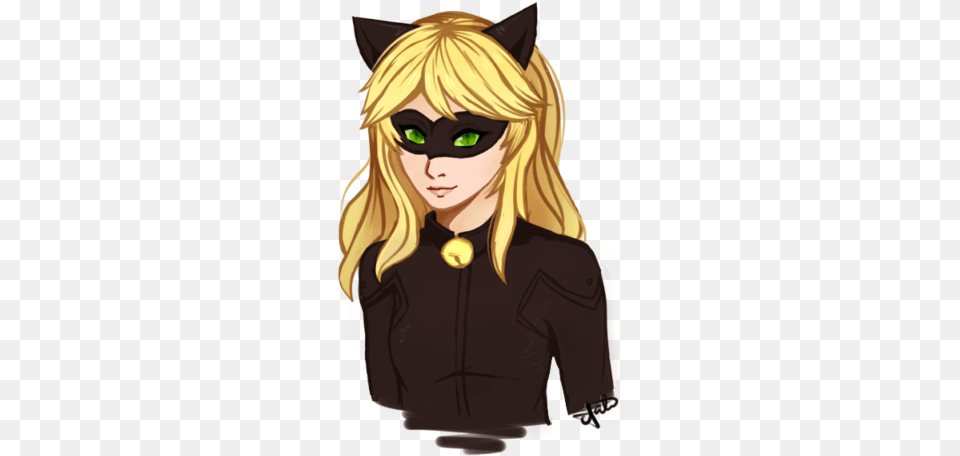 Jpg Royalty Bender Drawing Gir Cat Noir As A Girl, Book, Comics, Publication, Adult Png