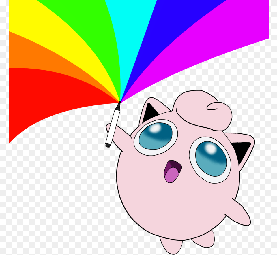 Jpg Royalty Image Has A Permanent Pokemon By Aerodrome Jigglypuff With Marker, Animal, Mammal, Pig, Art Free Png Download