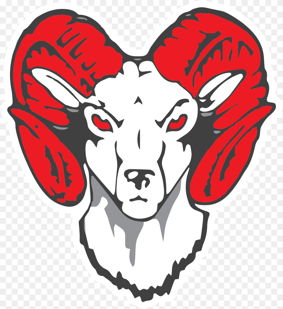 Jpg Royalty Ram Horns Clipart Desert Mirage High School Logo, Baby, Livestock, Person, Face Png