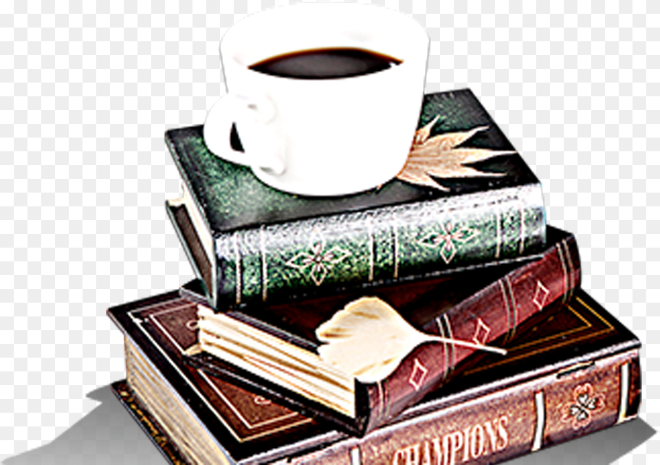 Jpg Royalty Stock Tea Books Transprent Books And Coffee Png