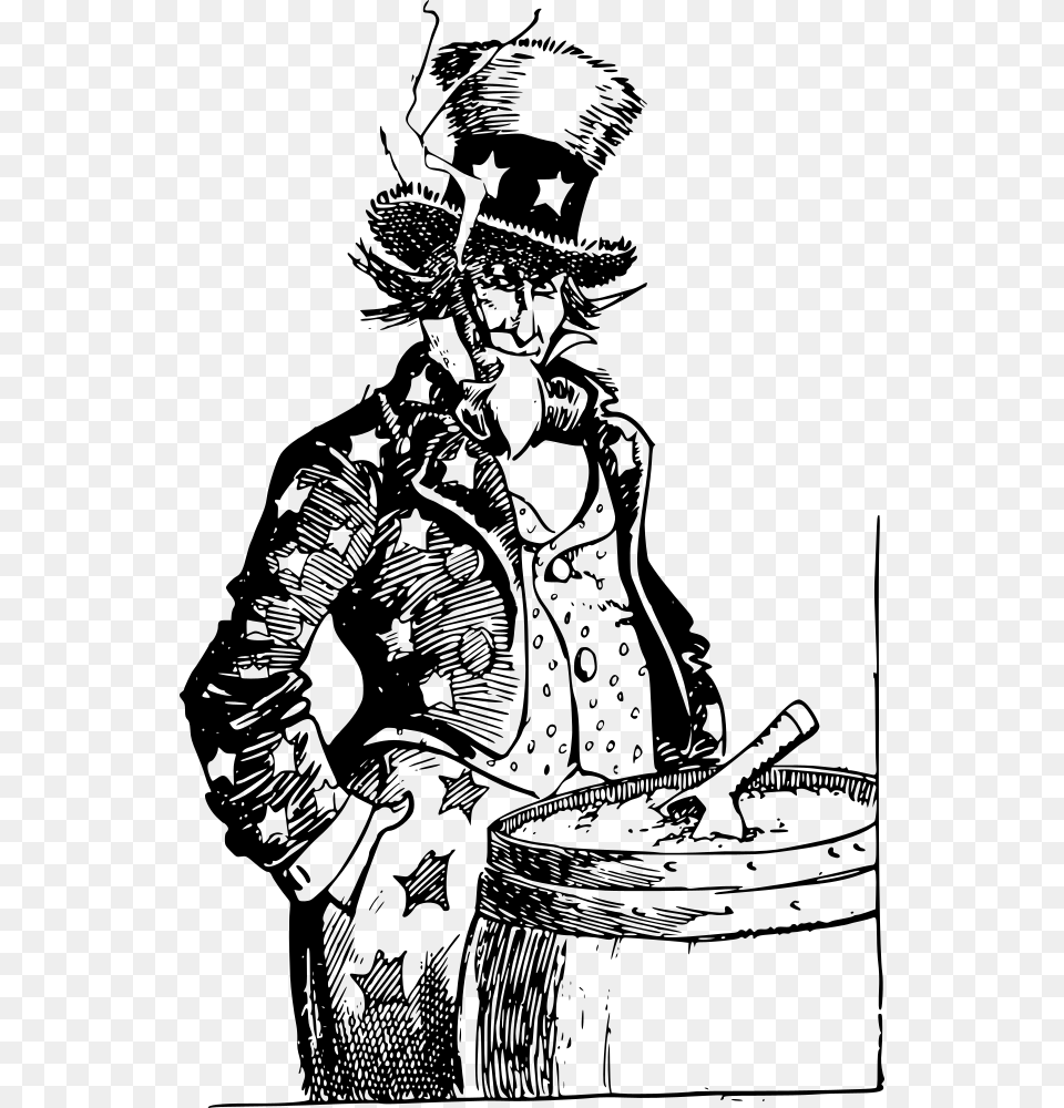 Jpg Royalty Uncle Sam Clipart Uncle Sam Evil, Gray Png