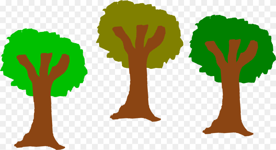 Jpg Stock Trees Clipart Clip Art Of 3 Trees, Plant, Tree, Person, Vegetation Free Png Download