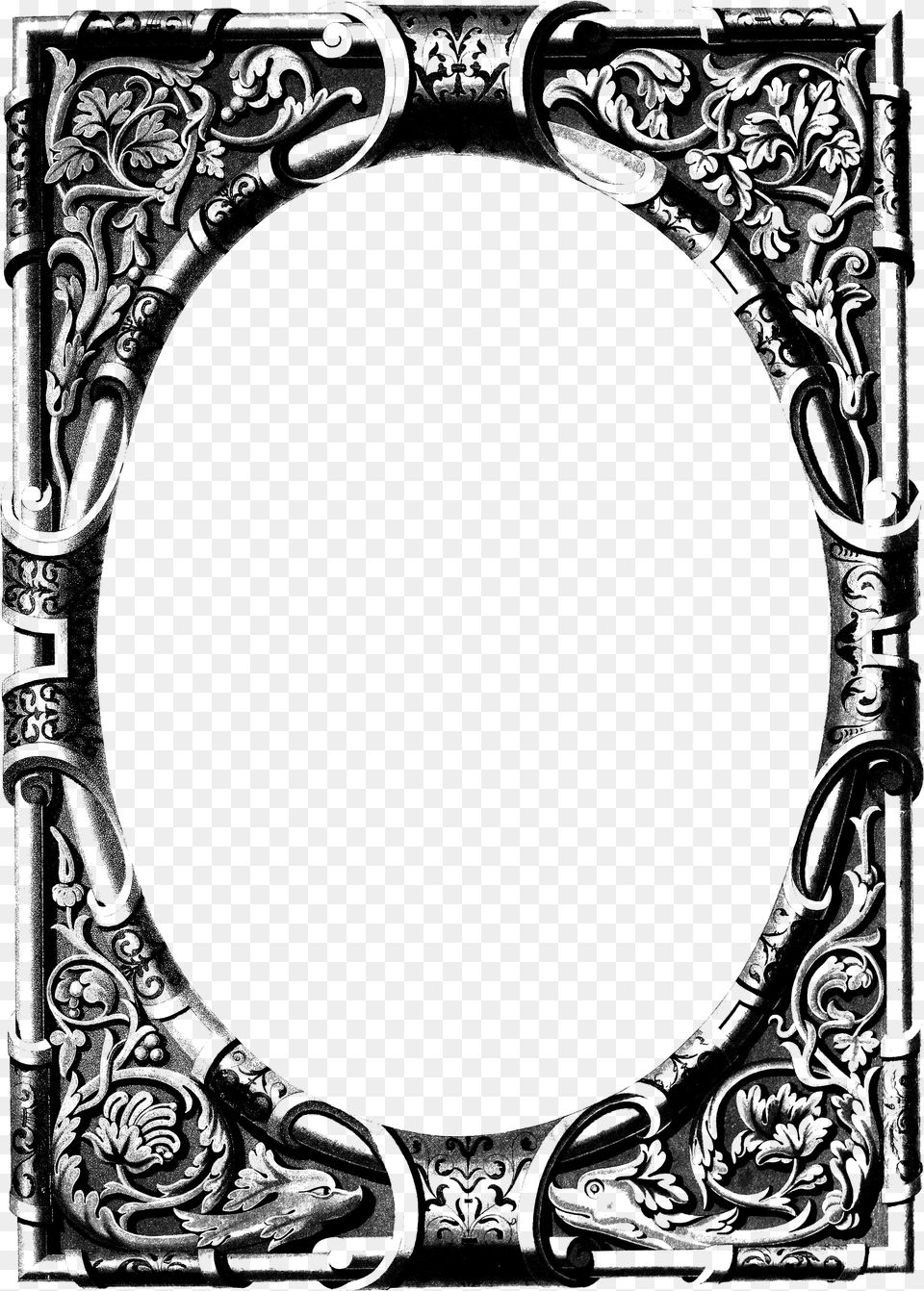 Jpg Transparent Library Vintage Image Oh So Nifty Ornate Frame, Gray Free Png