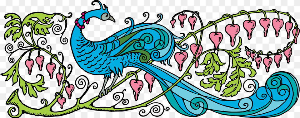 Jpg Vintage Peacock Art, Floral Design, Graphics, Pattern Free Transparent Png