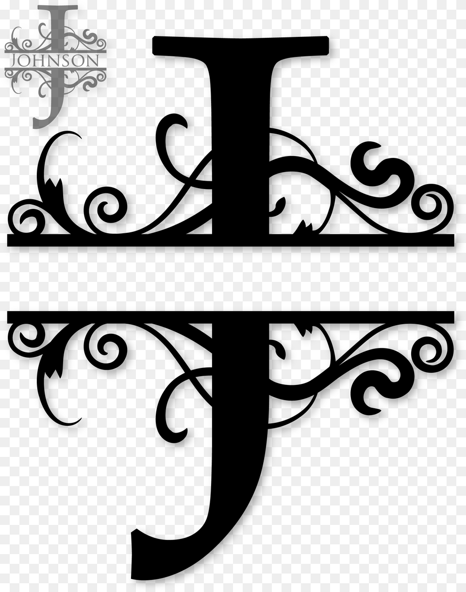 Jquot Split Monogram T Split Monogram Svg, Gray Free Png Download