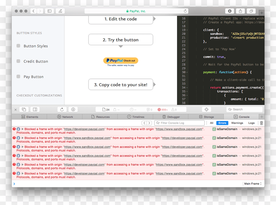 Js Causing Blocked Iframe Error Computer Program, File, Webpage, Text Png