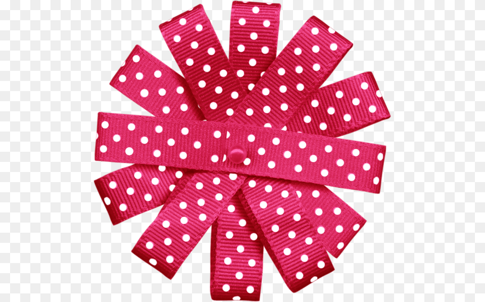 Jss Squeakyclean Ribbon Flower Red Scrapbooking, Pattern, Polka Dot, Clothing, Coat Png