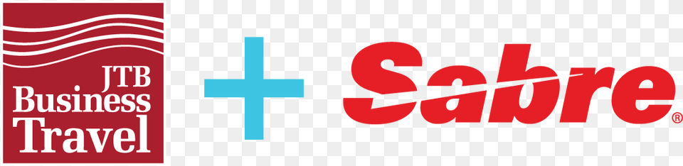 Jtb And Sabre Partner Logos Cross, Logo, Symbol, Text Png
