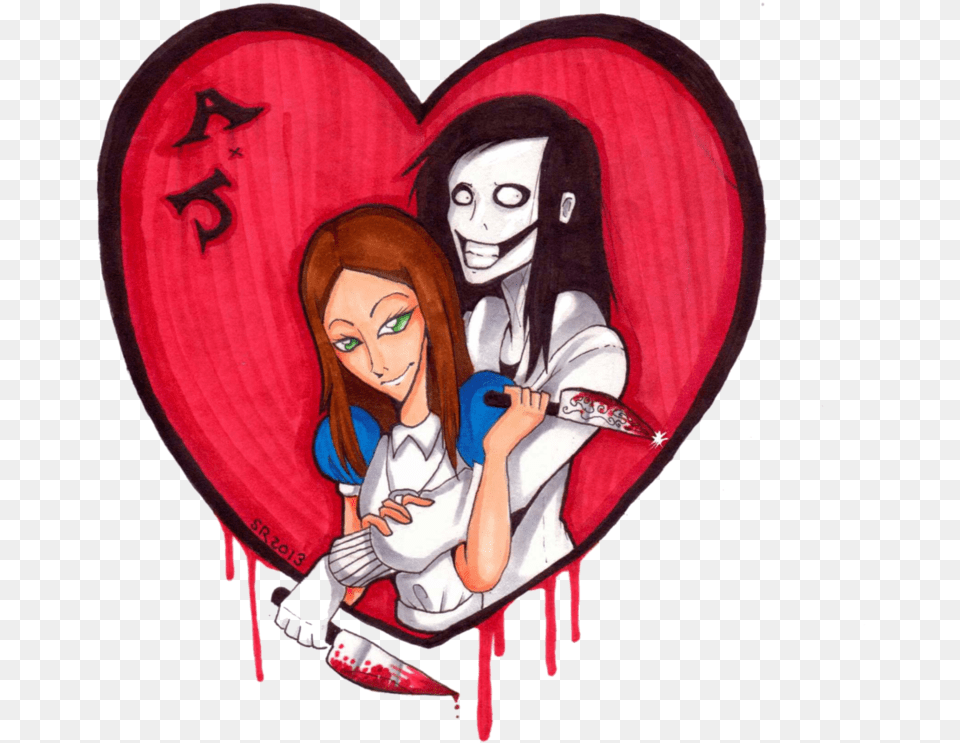 Jtk Doodle Jeff X Jeff The Killer And Alice Love, Adult, Person, Female, Woman Free Transparent Png