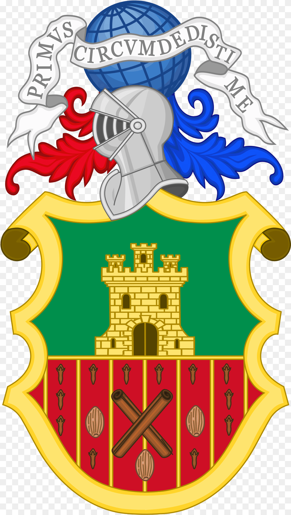 Juan Sebastian Elcano Coat Of Arms, Dynamite, Weapon, Emblem, Symbol Free Png