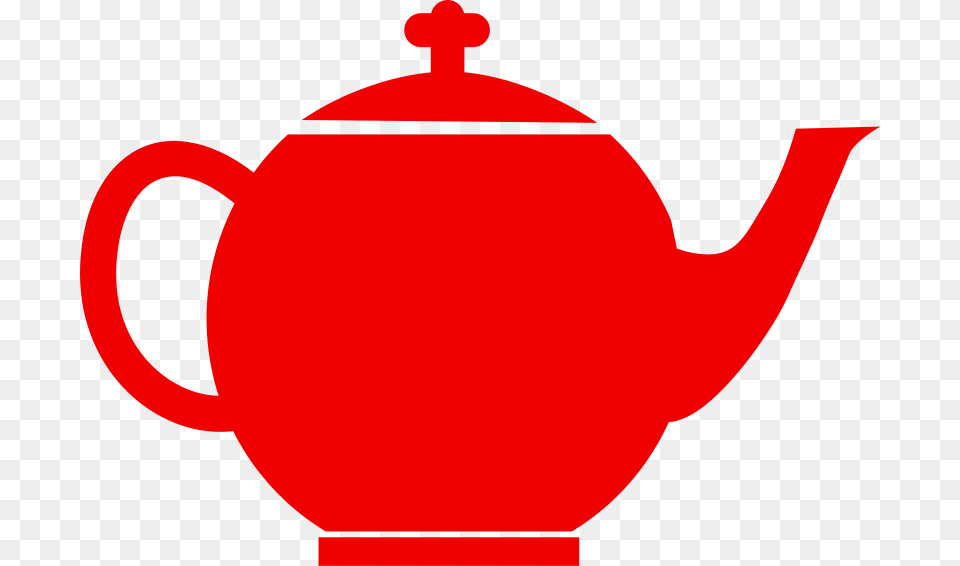 Jubilee Tea Pot Red Clipart Retro Kitchen Food Household Clip, Cookware, Pottery, Teapot Free Png Download