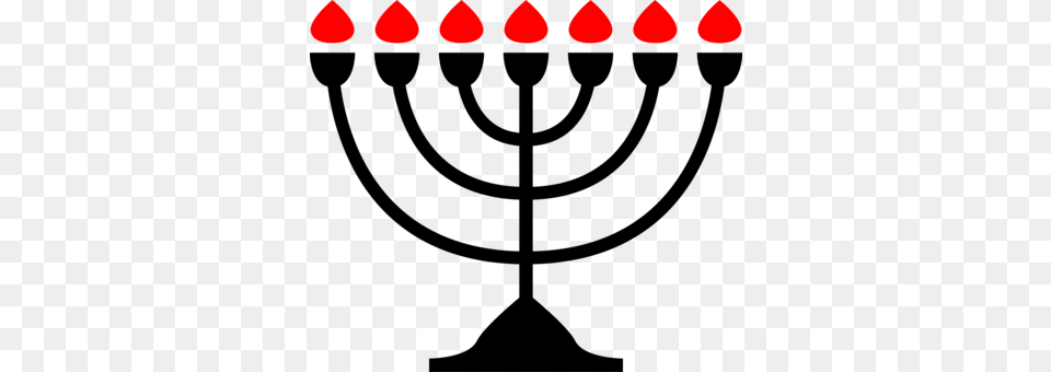 Judaism Menorah Candlestick Hanukkah Jewish Symbolism Lighting, Flower, Petal, Plant Free Png Download
