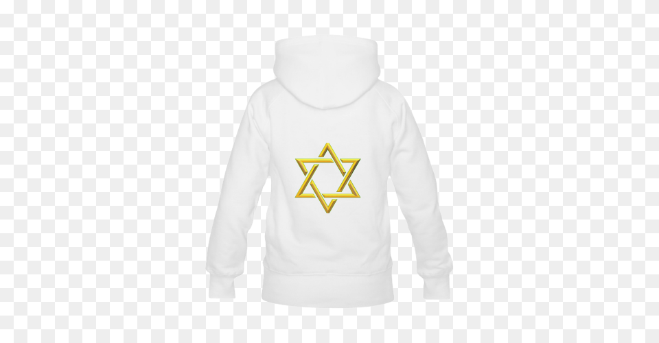 Judaism Symbols Golden Jewish Star Of David Womens Classic, Clothing, Hoodie, Knitwear, Sweater Free Png Download