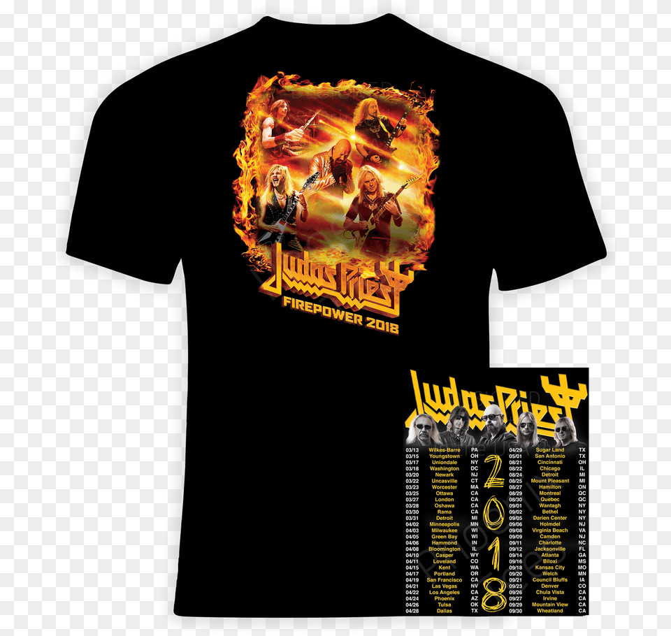 Judas Priest 2020 50 Heavy Metal Years Moody Blues T Shirts, Clothing, T-shirt, Shirt, Advertisement Png