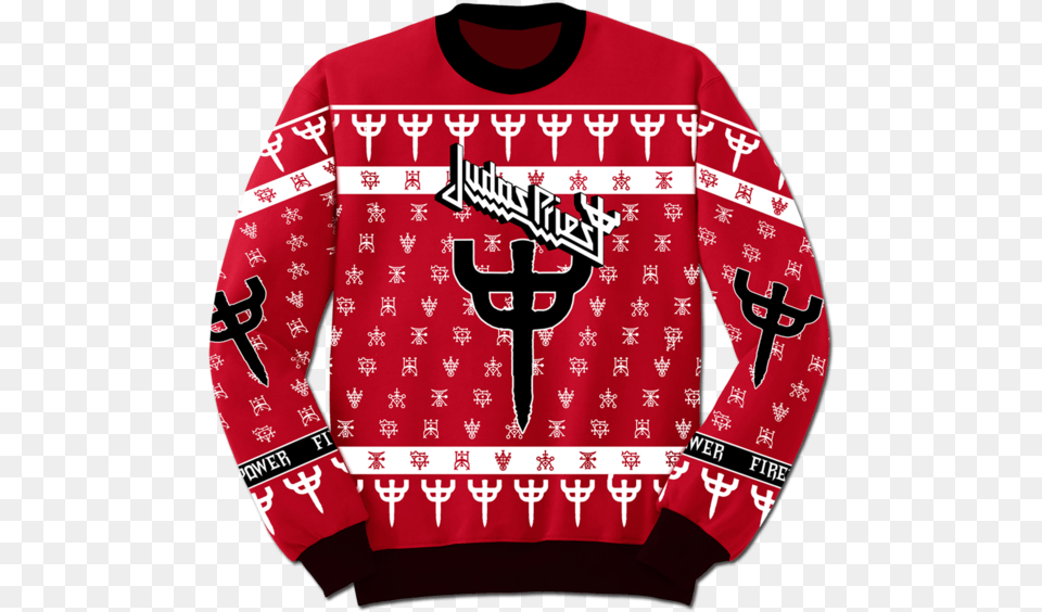Judas Priest Logo Judas Priest Christmas Sweater, Clothing, Knitwear, Sweatshirt, Hoodie Free Png Download